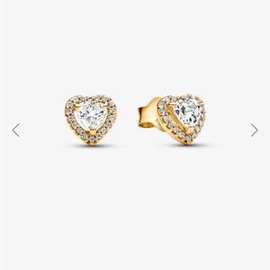 Pandora Heart Stud Earrings